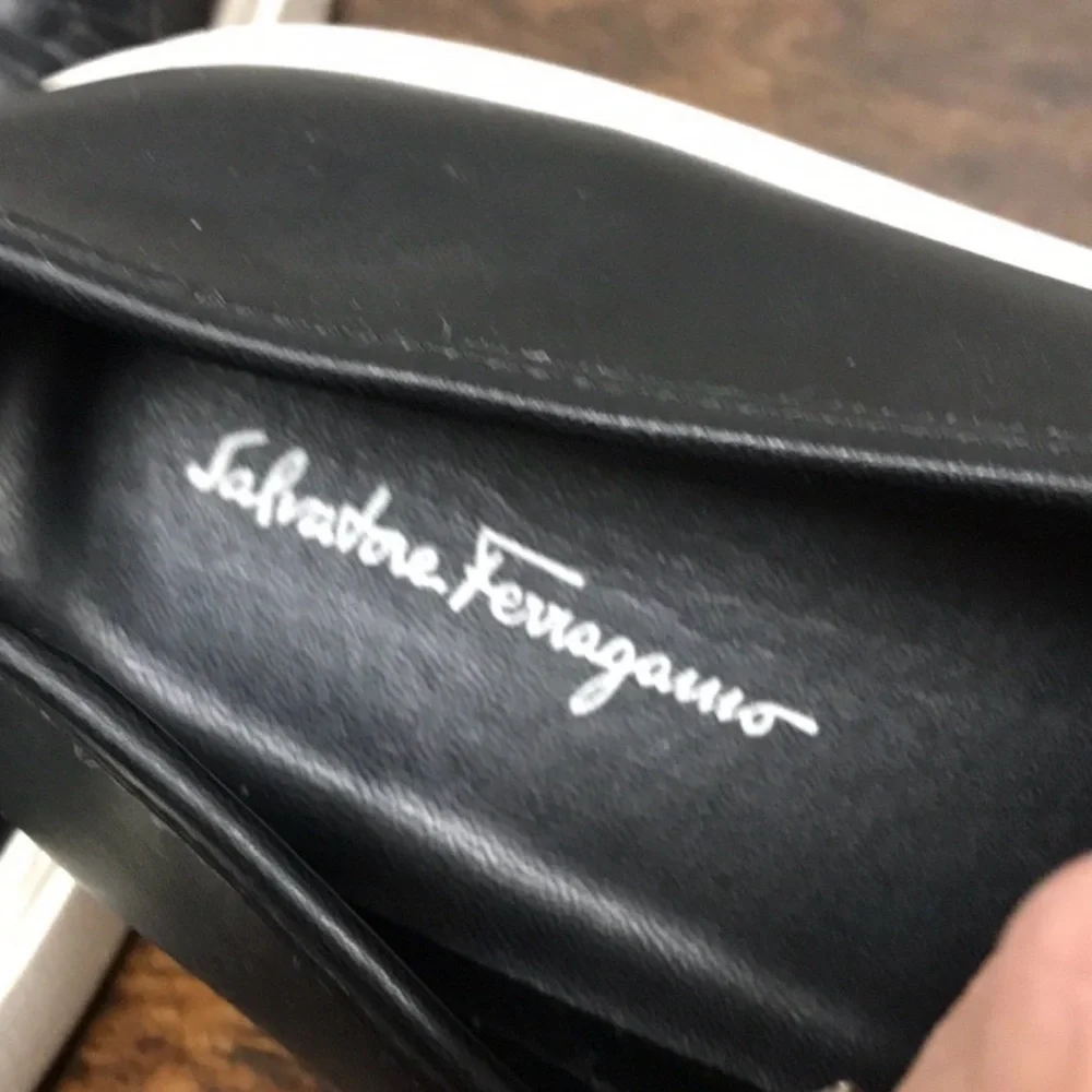 Salvatore Ferragamo Black Leather Loafers - Picture 3 of 6